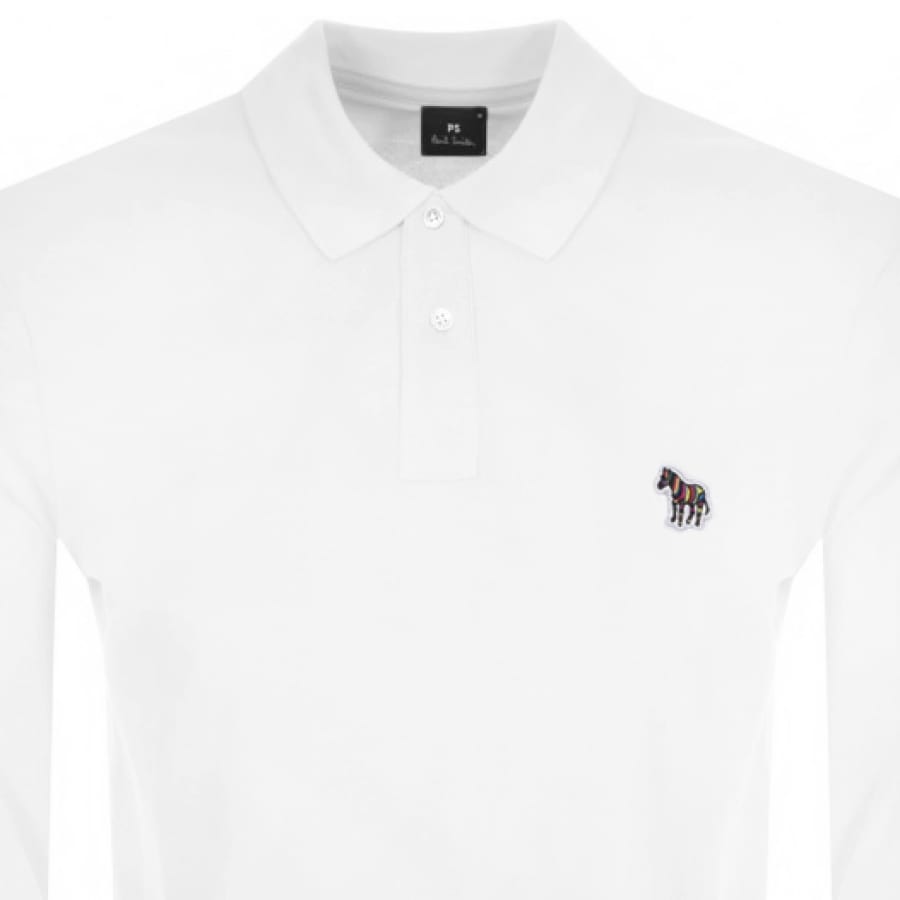 Alternative Image for ProductPS By Paul Smith Long Sleeved Polo T Shirt White2